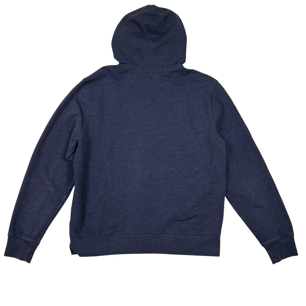 J.Crew‎ Hoodie Mens XL Navy Blue  Authentic Fleece Sweatshirt Full Zip Front